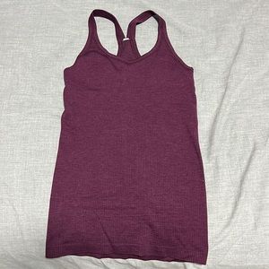 Ebb to Street lululemon Tank Top, size small, burgundy with padding support